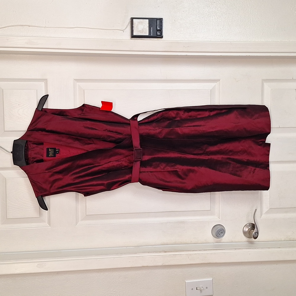 Pauw Amsterdam Silk Burgundy Wrap Dress Women’s Sz 2